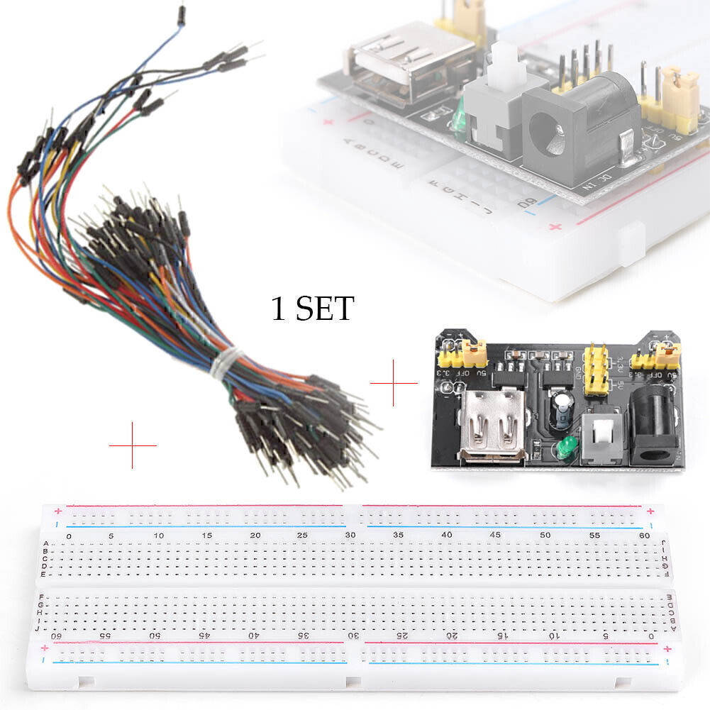 NEW MB-102 Breadboard 830Points Solderless PCB Bread Board Test Develop DIY x