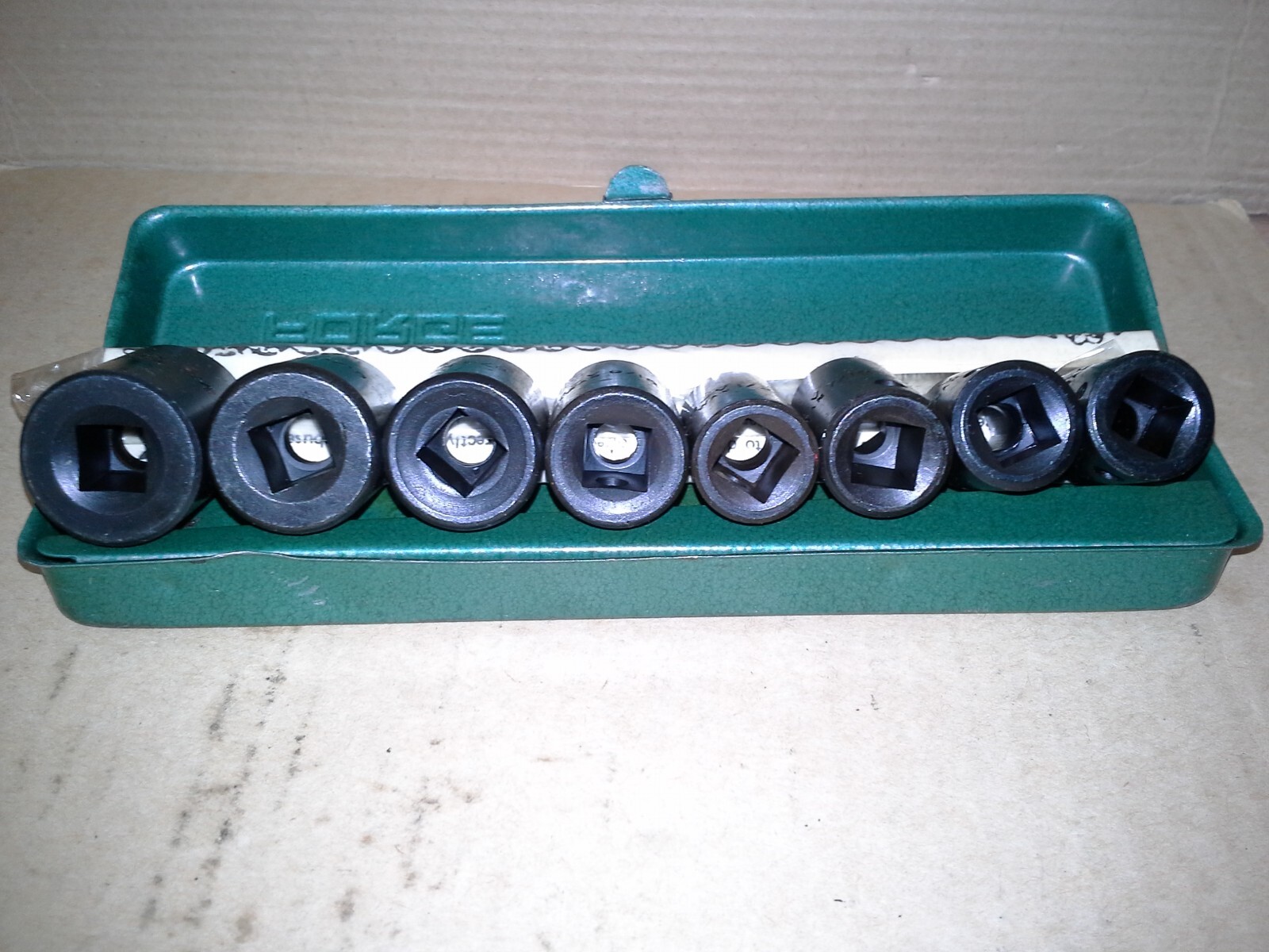 Central Forge 8 Piece Impact Socket Set. Very good condition