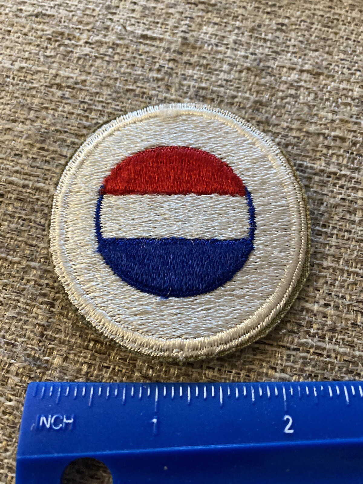 US Army WWII GENERAL HEADQUARTERS GHQ RESERVE INSIGNIA MILITARY PATCH INV8339