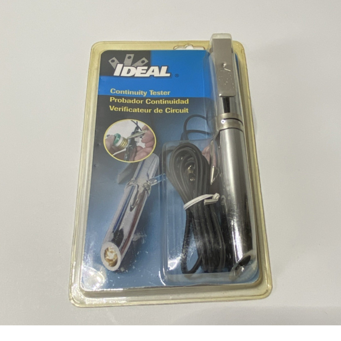 Ideal Continuity Tester ND 5770 Electric Pocket Flashlight Silver Black