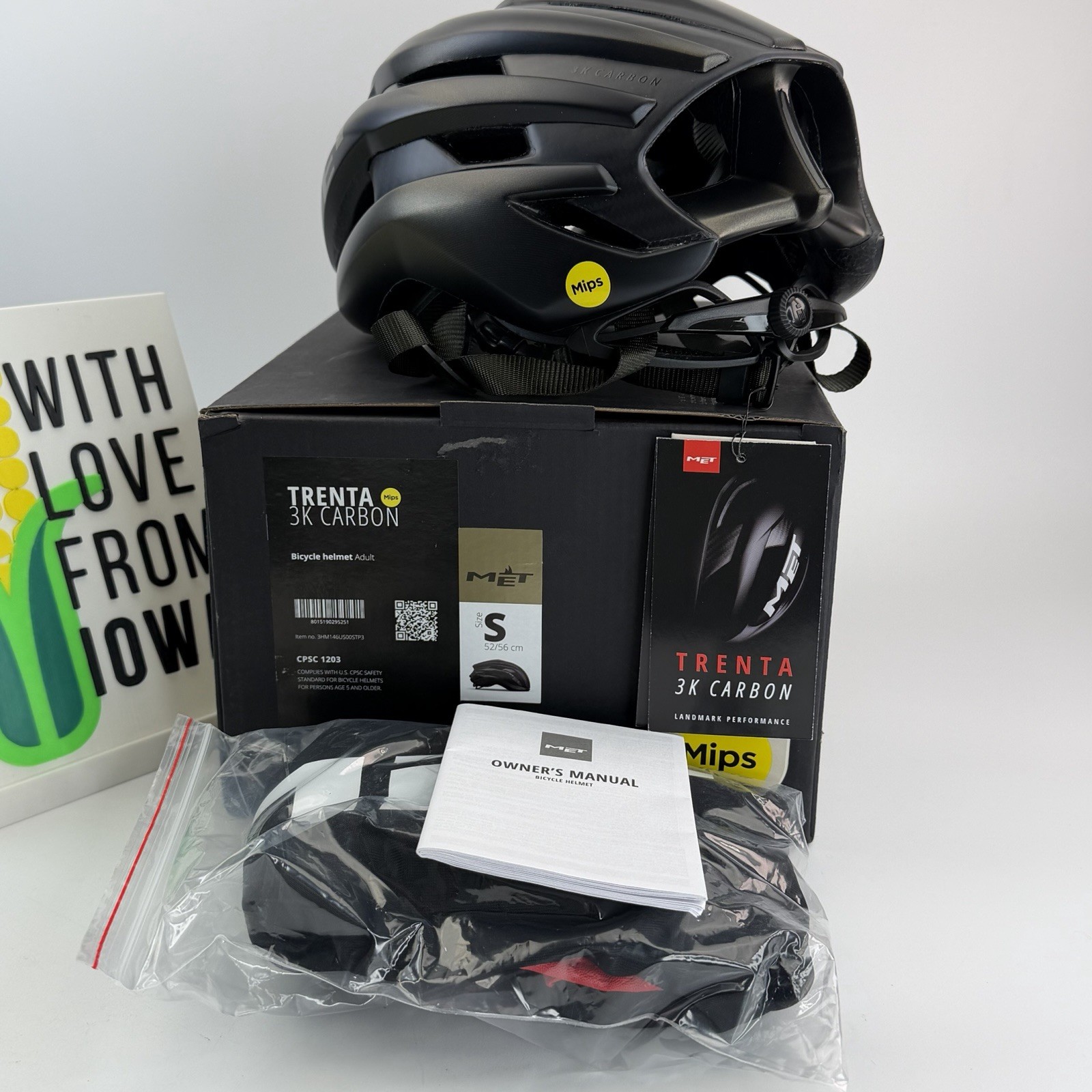 Trenta 3K Carbon MIPS Helmet Small (CPSC 1203) – Lightweight Black Tadej Pogacar