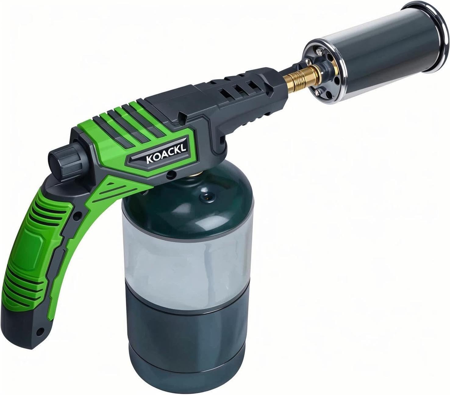 Powerful Propane Torch Head, Campfire Starter, Charcoal Medium, Green