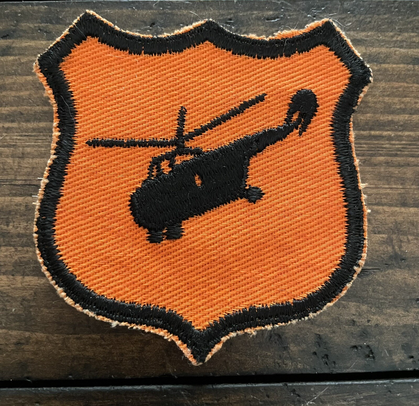 ORIGINAL PERIOD U.S. ARMY HELICOPTER SCHOOL TWILL W/CHEESECLOTH BACKING