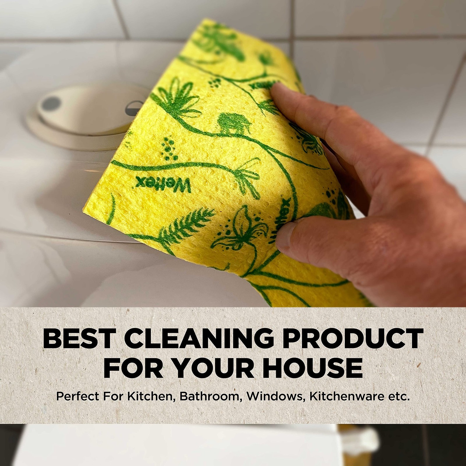 Original 10Pcs Swedish Dishcloths, Kitchen Cleaning Towels, Multicolor