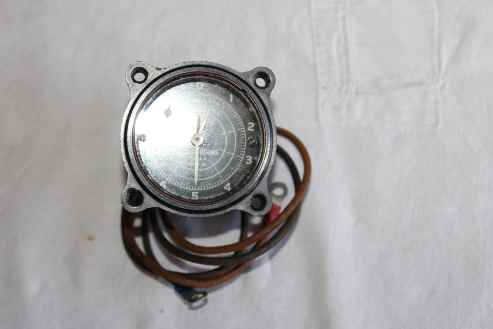 John W Hobbs Airplane Engine Hours Indicator Gauge 6 Volt Aviation Made-in-USA