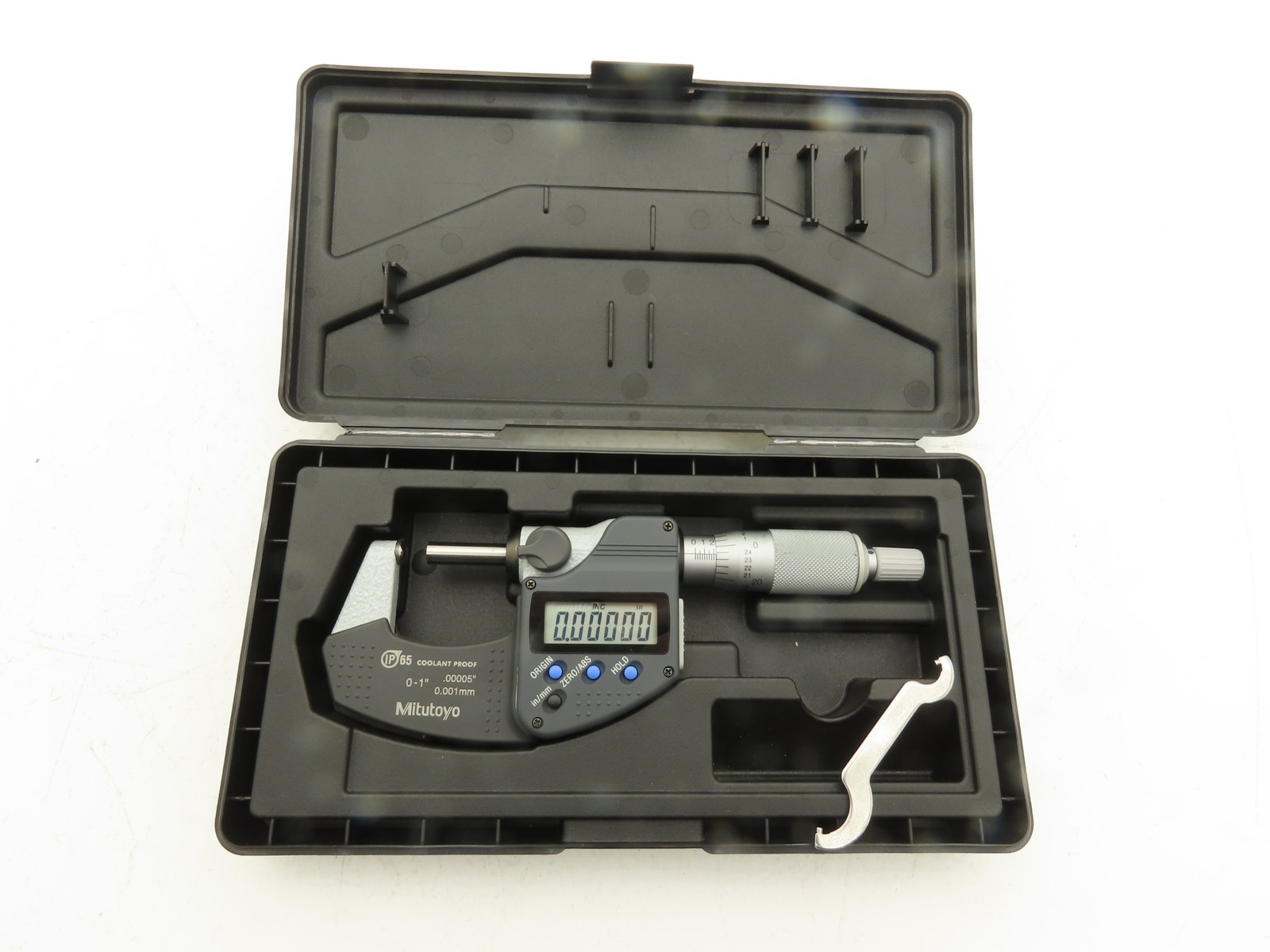 Mitutoyo 395-351-30 Digimatic Spherical Micrometer 0-1" 25mm Range Ball Anvil