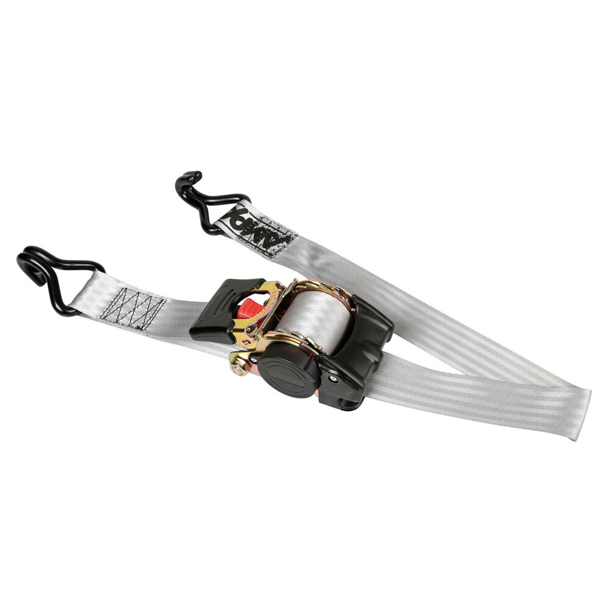 Self-retracting ratchet lamp tensioner tape double hook 5x300cm