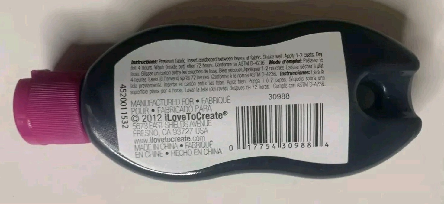 Tulip Soft Matte Fabric Paint 2oz Black