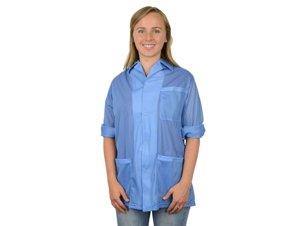 Desco 74303 - Statshield smock - jacket style with convertible sleeves / blue /
