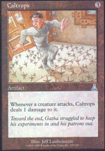 MTG magic cards 1x Caltrops Urza's Destiny Light Play English