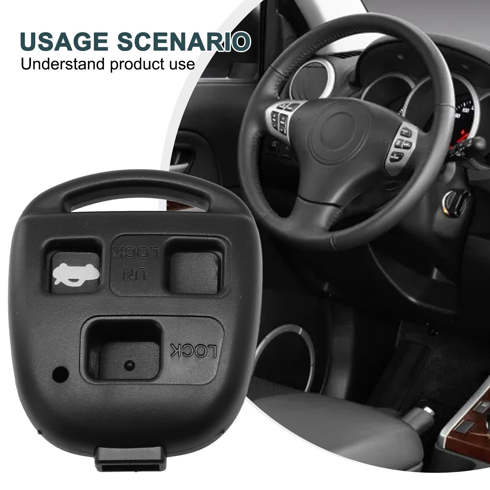 For Toyota For Land High Quality Cruiser Car Remote Key Button Pad Shell Case
