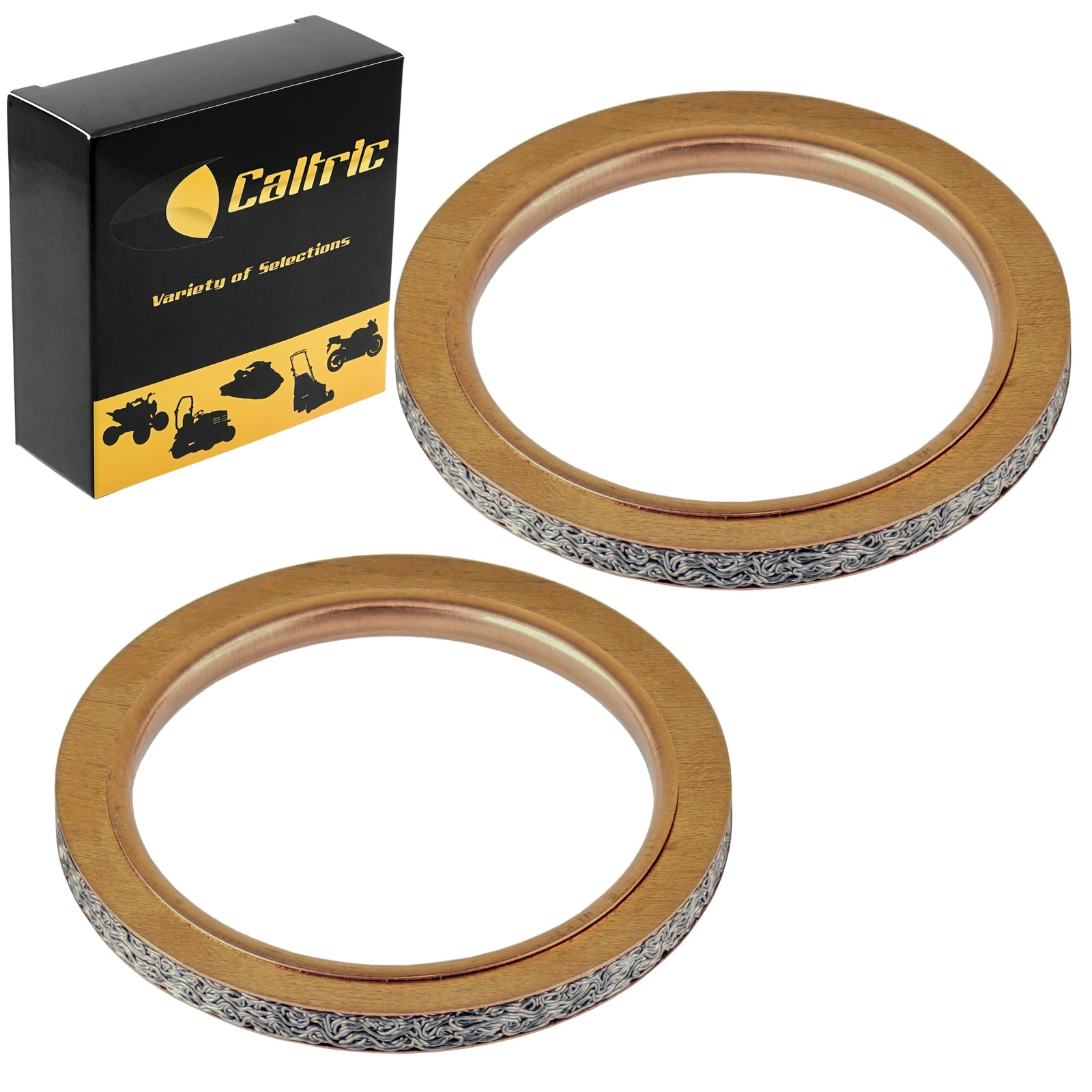 2 Exhaust Muffler Pipe Head Gasket FITS Yamaha TTR125 2000-07 / TTR125LE 2016-23
