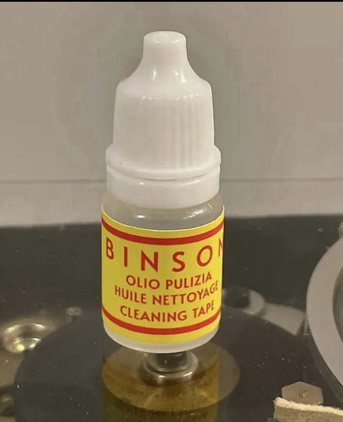 X2 Binson Echorec Oil Bottles, Silver Label and Repro Label