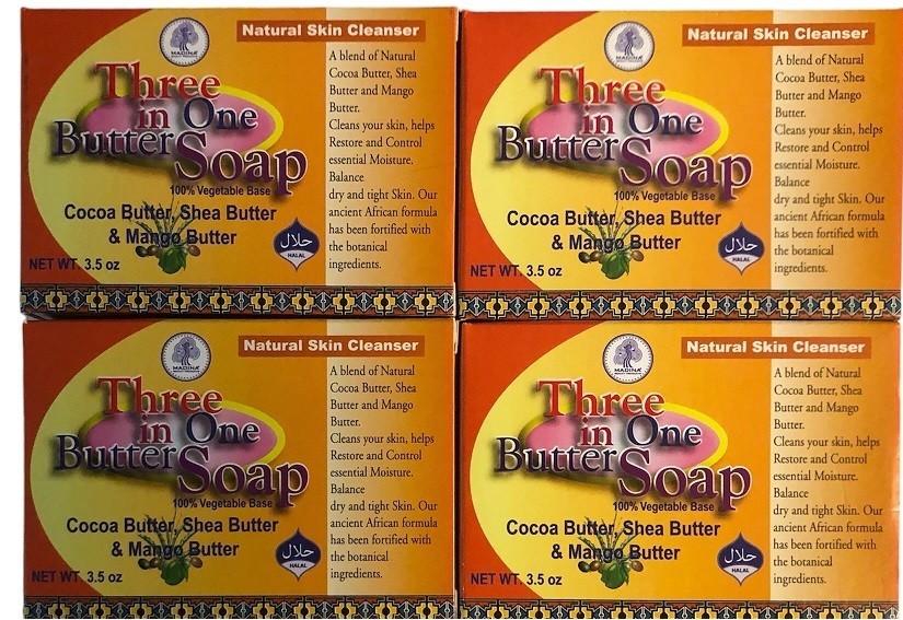 3 in 1 Butter Soap, 3.5oz (4 pack)