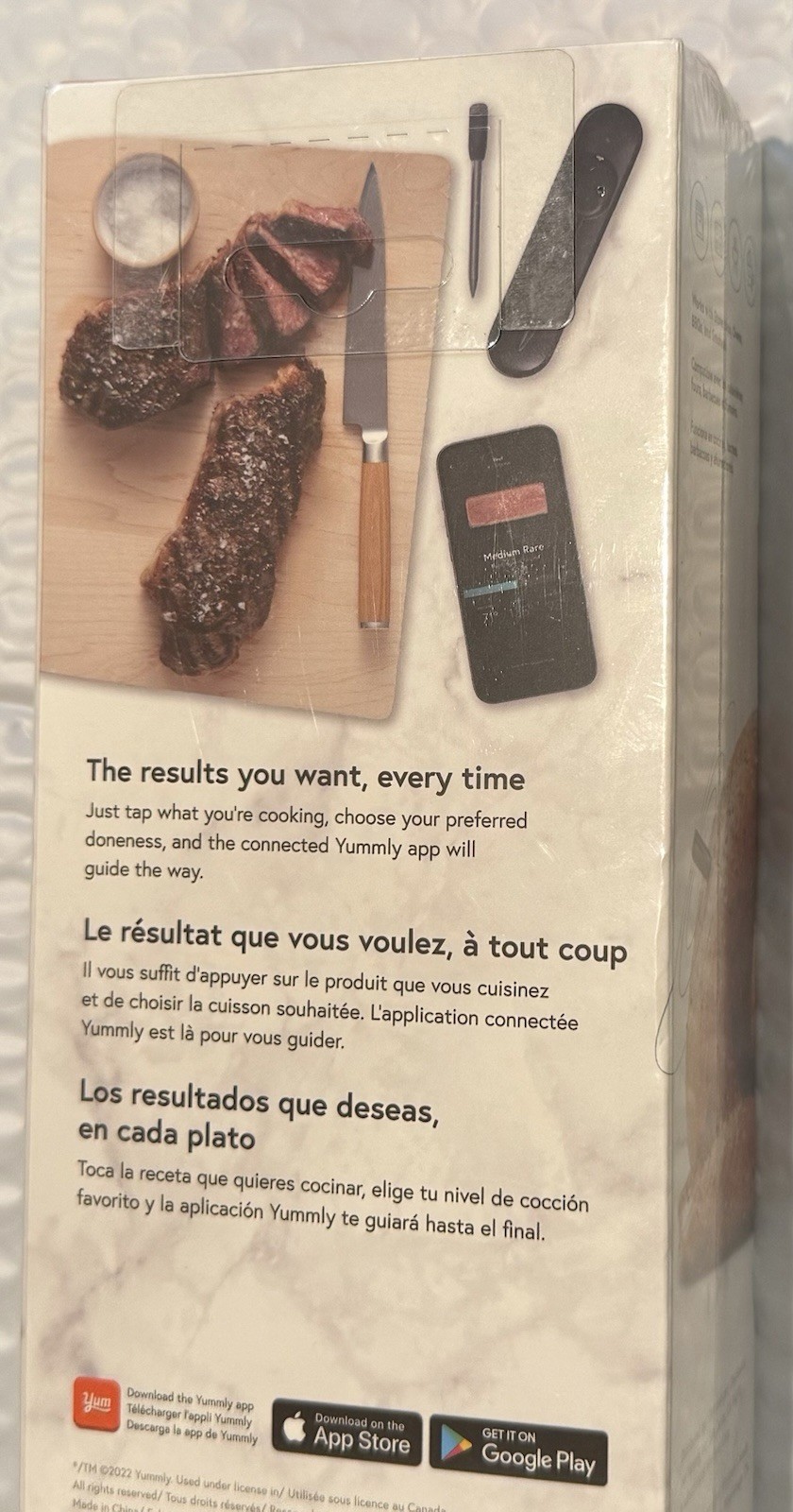 Yummly Wireless Smart Meat Thermometer - Graphite See Description About App Info
