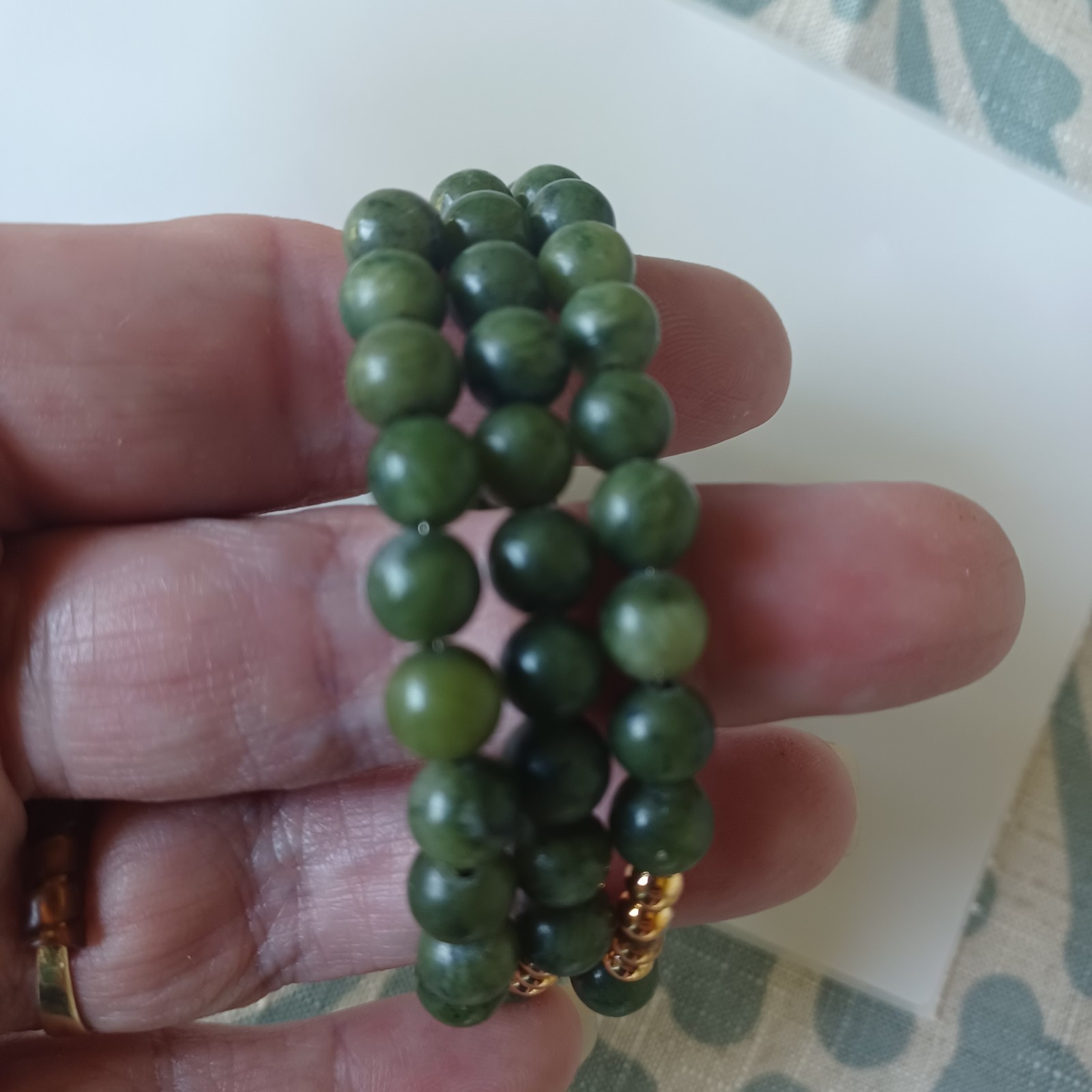 Prehnite Wire Wrap Bracelet