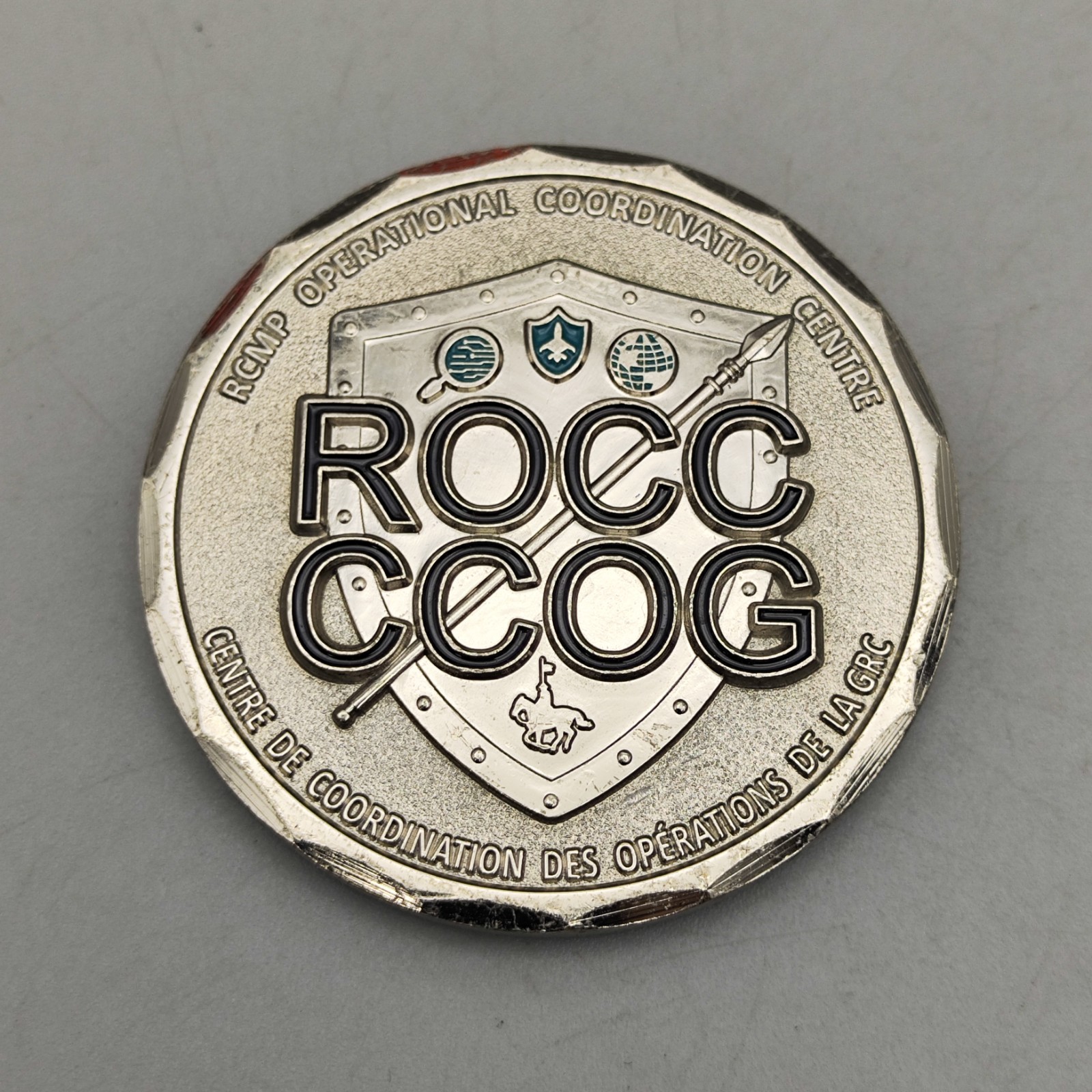 ROYAL CANADIAN MOUNTED POLICE  OPERATIONAL COORDINATION CENTRE Challenge Coin