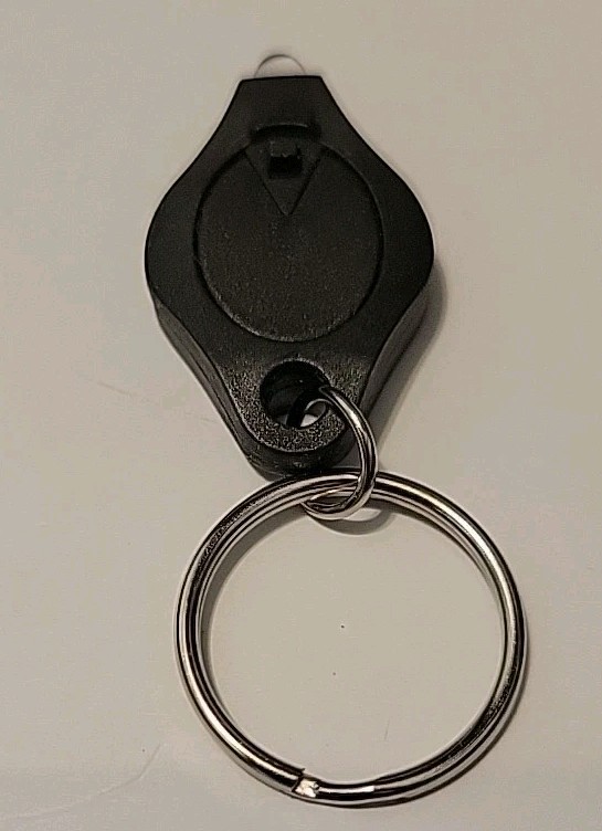 Key Ring With LED Light (BLACK) 5 Pack / No Box