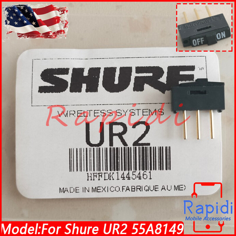 New Power On/Off Switch For Shure UR2 55A8149 Handheld Wireless Mic Transmitters