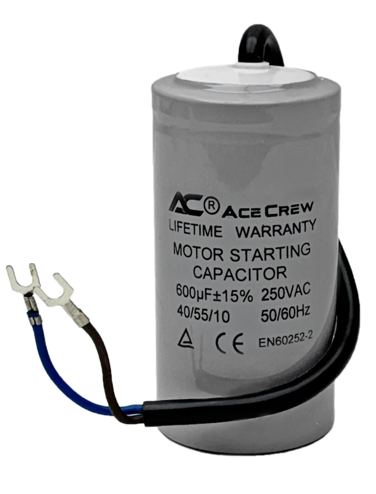 Start Capacitor 600uF MFD  250VAC  50/60hz -AceCrew -