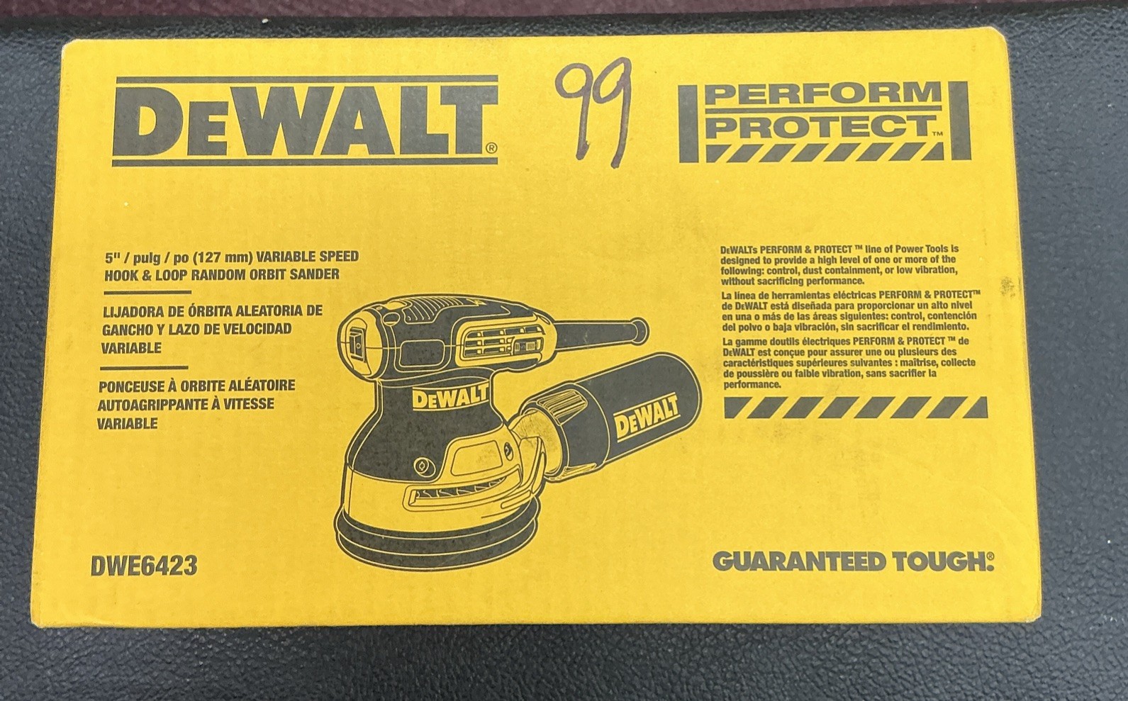 DeWalt DWE6423 5" Variable Speed Random Orbit Sander NIB