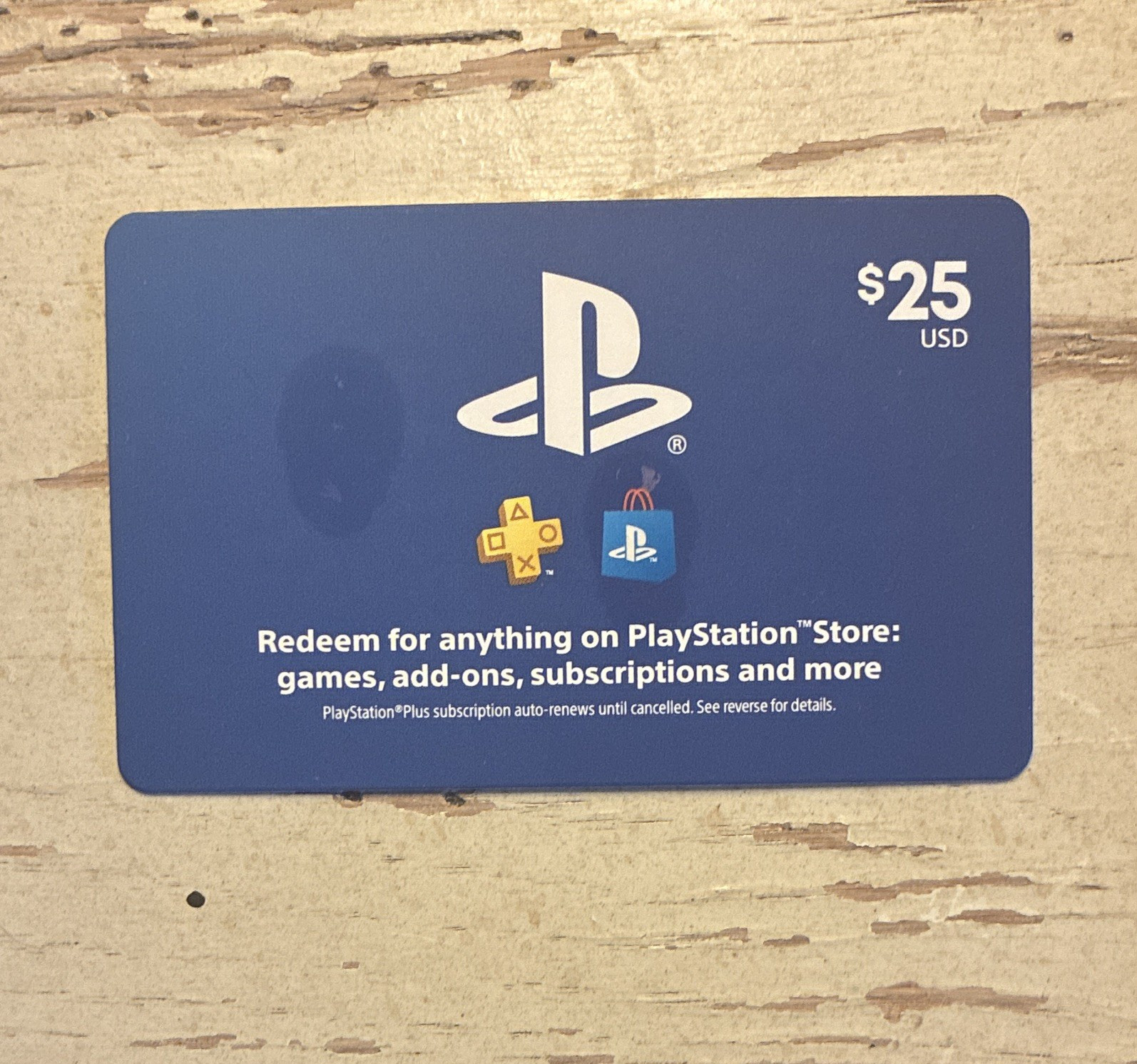 PlayStation Store $25 USD Prepaid Card Scratch-Off Code for PS5 PS4
