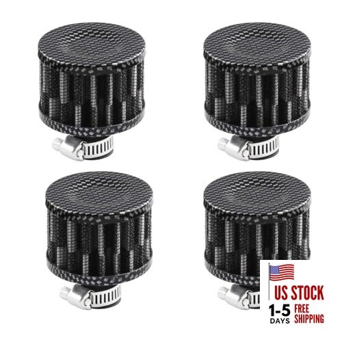 4PCS 12mm Mini Oil Breather Air Filter Universal for Cars and Motorcycles Auto