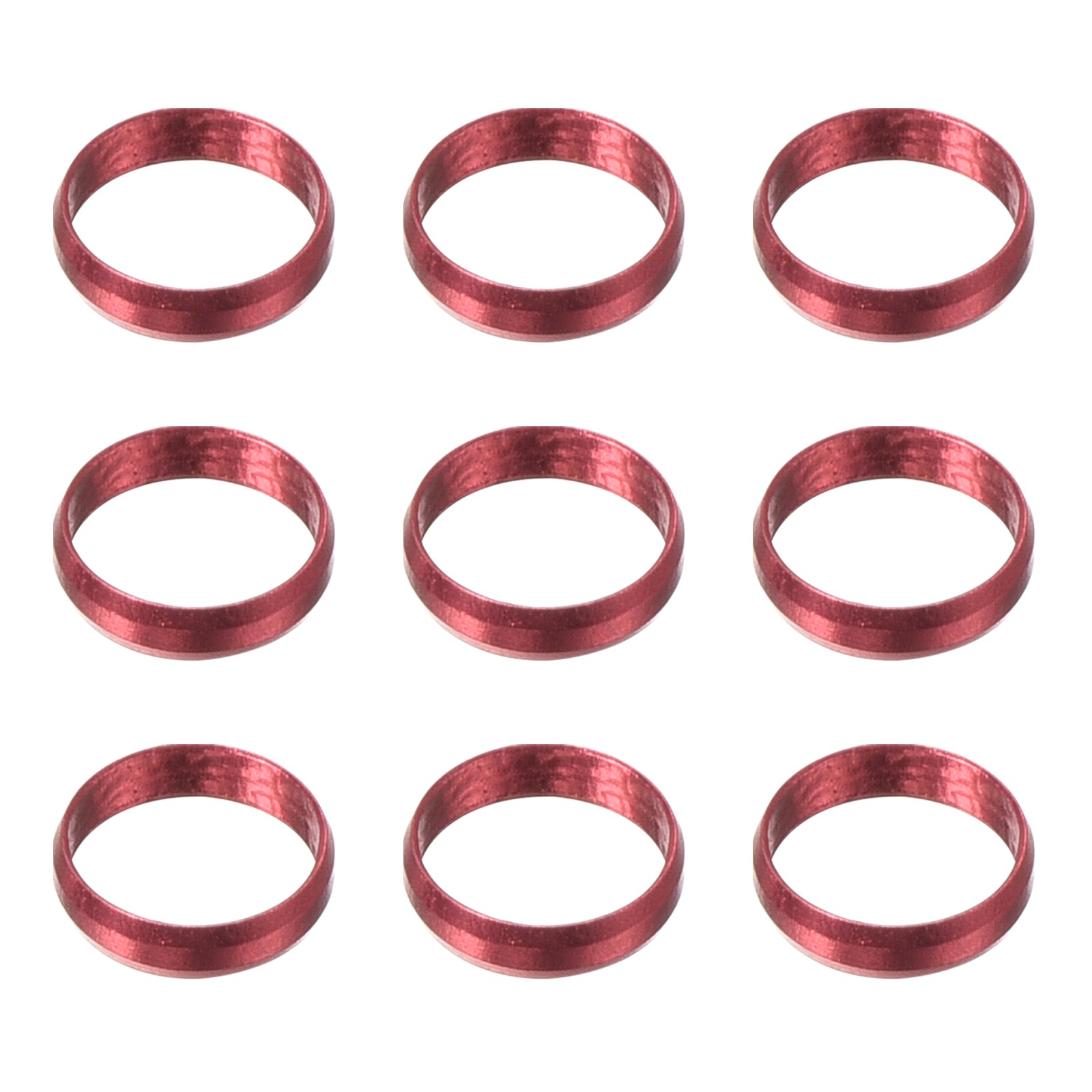 9Pcs Dart Shaft Rings,Aluminum Dart O-Ring Accessory(Red