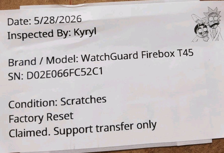 WatchGuard Firebox T45 Network Security/Firewall