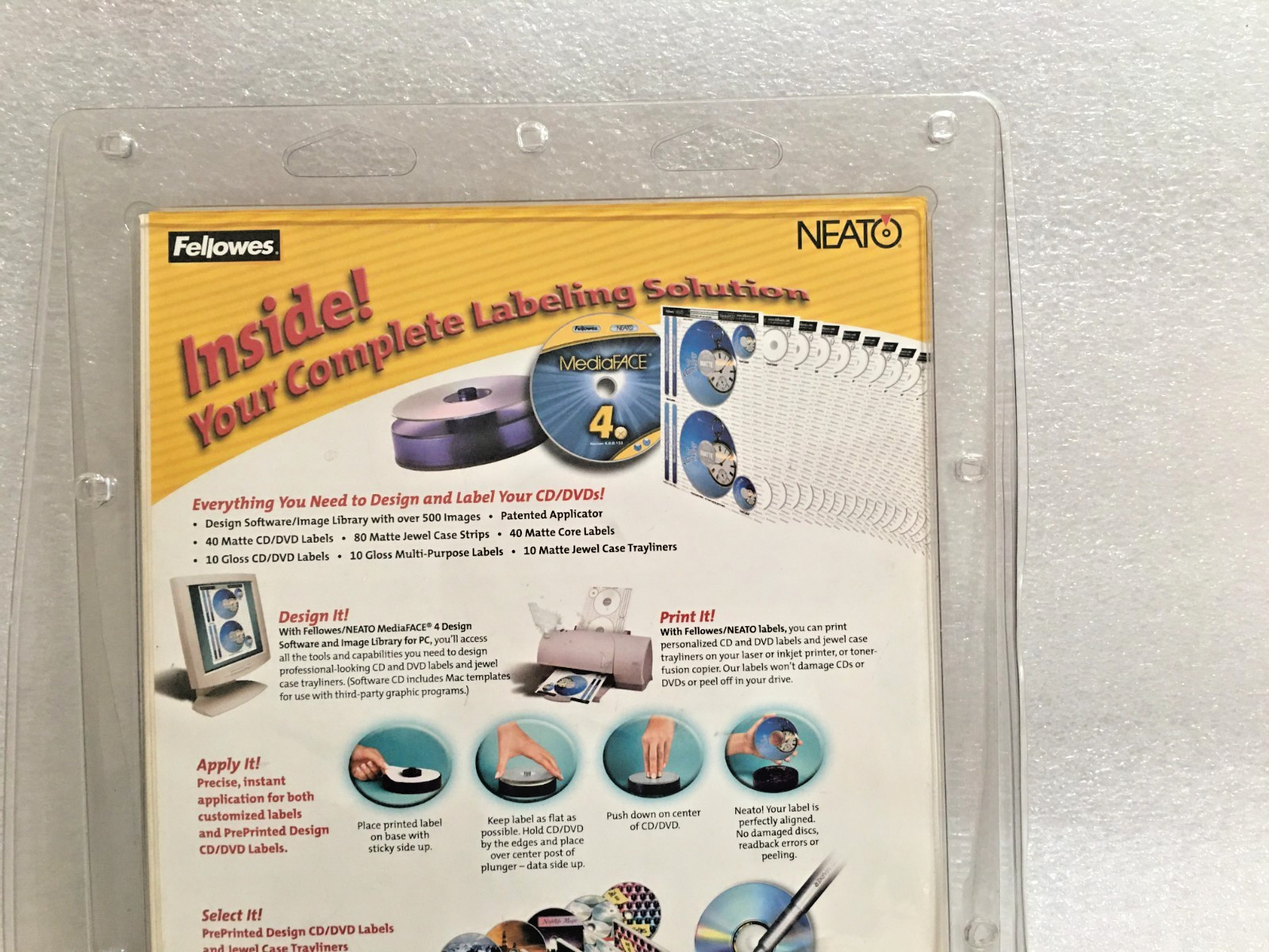 Fellowes Neato Label Suite for CD & DVD Labeling System