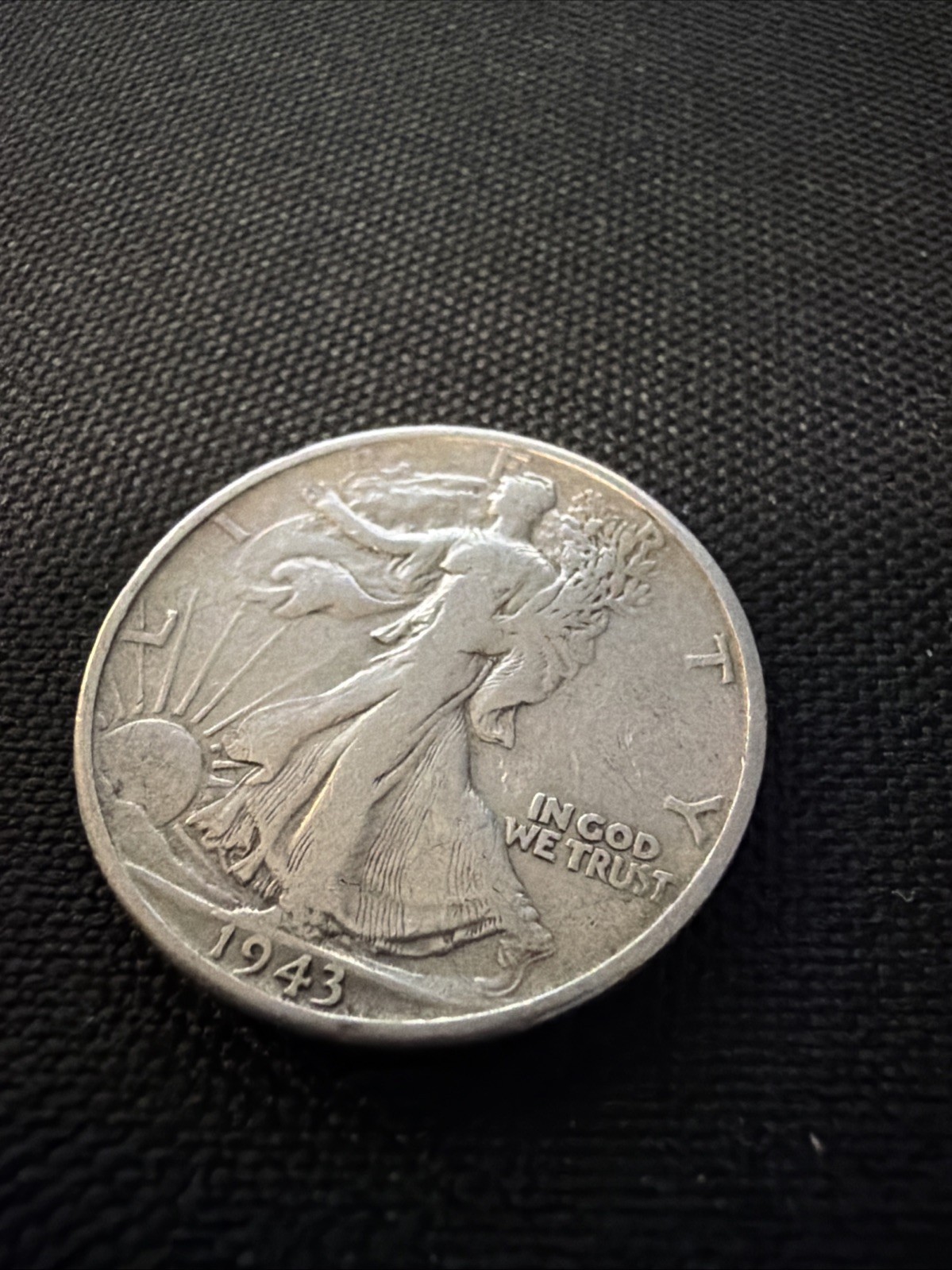 1943 S Walking Liberty 90% Silver Half Dollar 50 Cent Coin US Currency