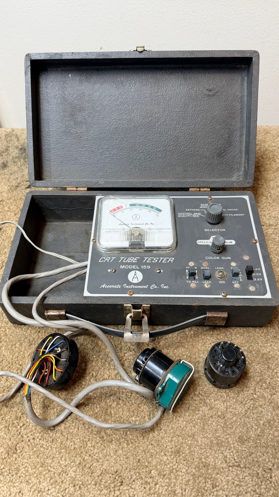 Vintage Accurate Instrument Co. Inc. CRT Tube Tester Model 159
