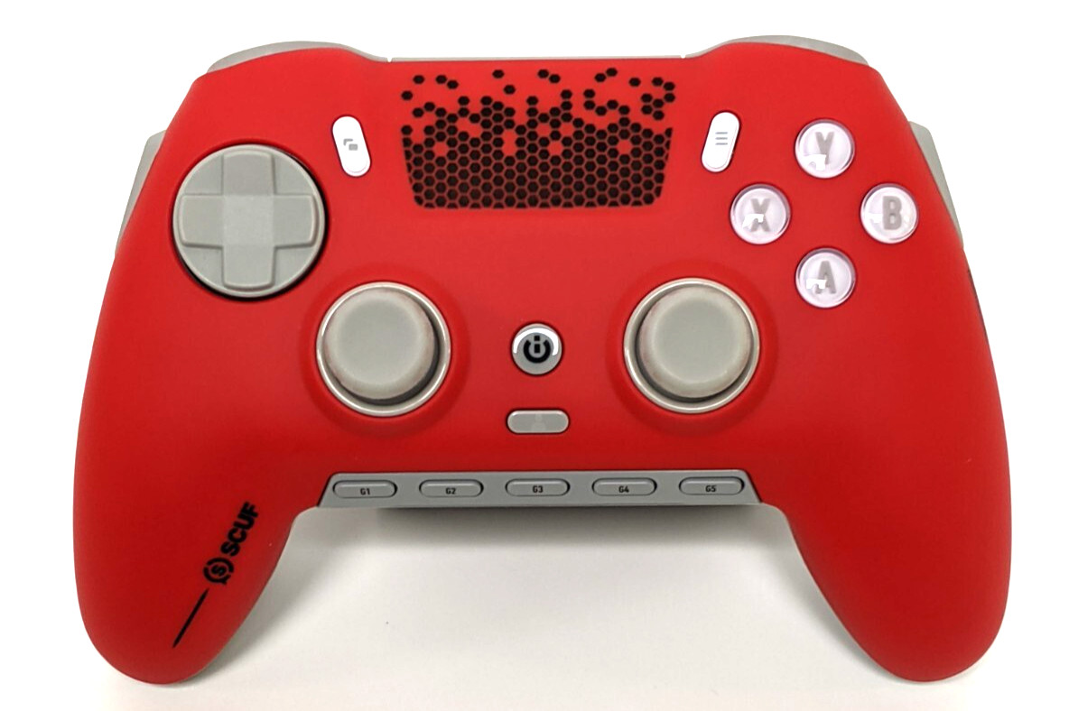 SCUF Envision Pro Wireless Controller for PC Only Gray Faceplate Red