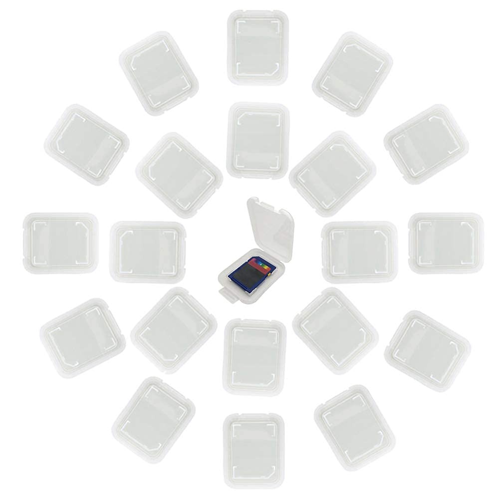 Estuche de plástico para tarjetas de memoria compatible con SD MMC/SDHC.