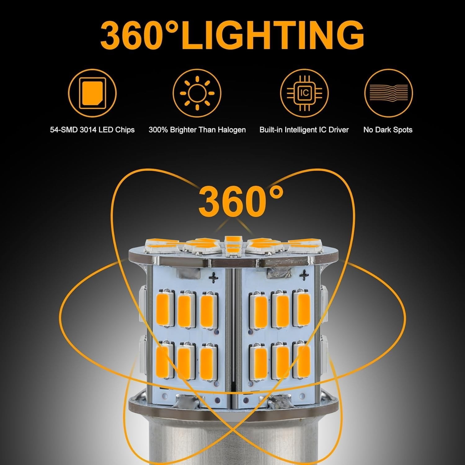 4PCS 1156 LED Bulb Back Up Reverse Light 12V Super Bright 1141 1003 BA15S LED...