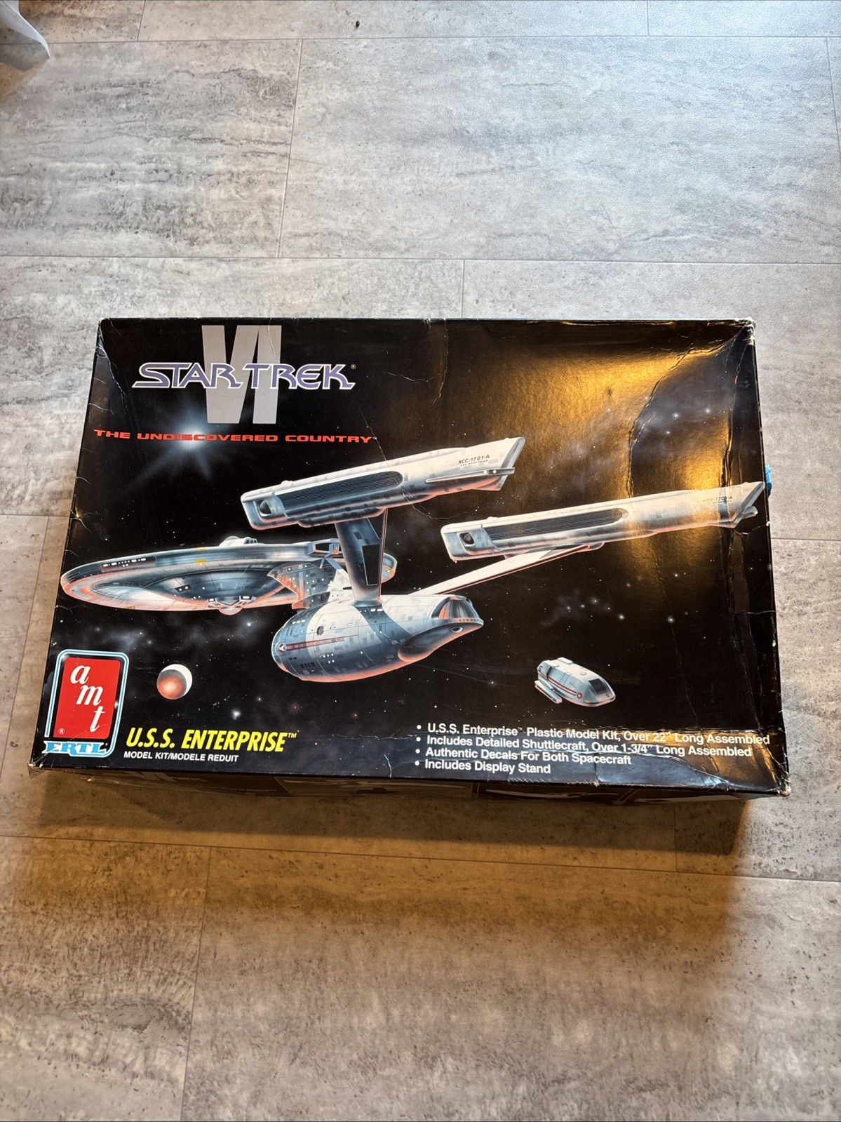 AMT/ERTL Star Trek VI Undiscovered Country USS Enterprise Space Model Kit c1991