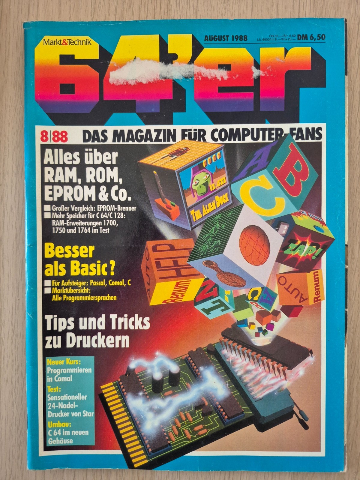 ✅ 64's MAGAZINE Issue 8/88 ⭐ Commodore C64 / C128 ⭐ Magazine 64's ⚡️