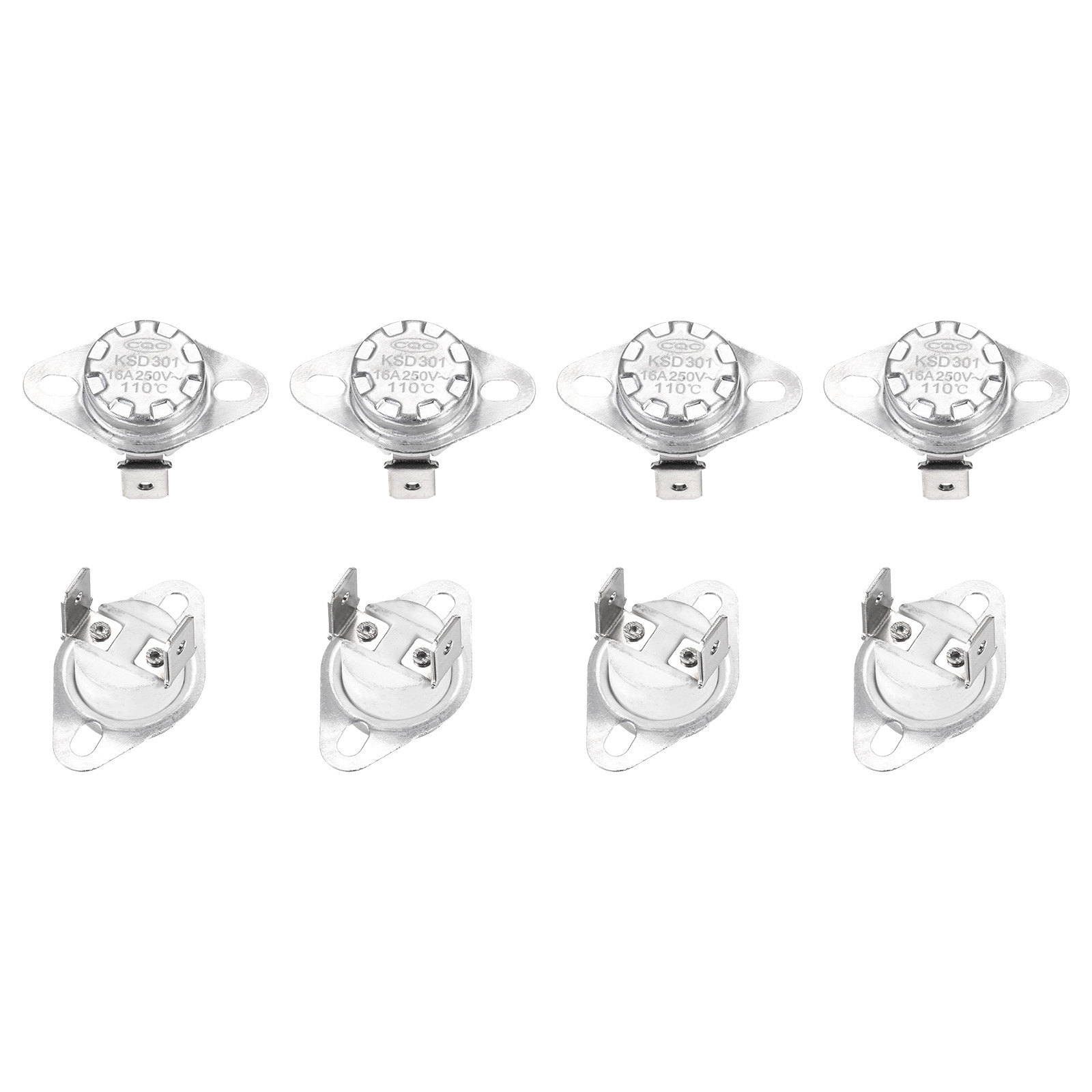 KSD301 Thermostat 110°C/230°F 16A  N.C Adjust Snap Disc Temperature Switch 8 Pcs