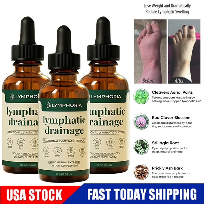 3X Lymphoria - Lymphatic Drainage 59ml - Detox,Bloat Relief & Immune Support