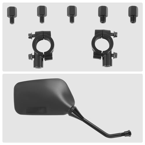 Front Pair of ATV SideView Mirror Fits 7/8" Handlebar Compatible Rectangular