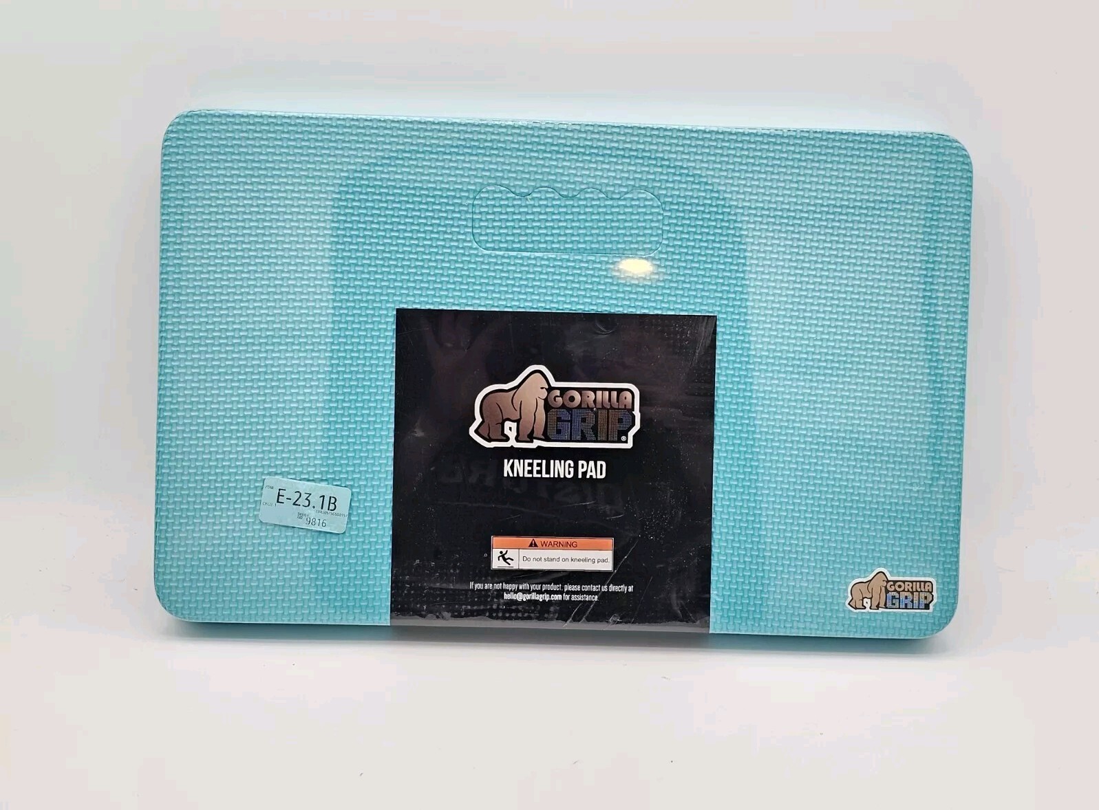 Gorilla Grip Extra Thick Kneeling Pad, Supportive Soft Foam, Turquoise
