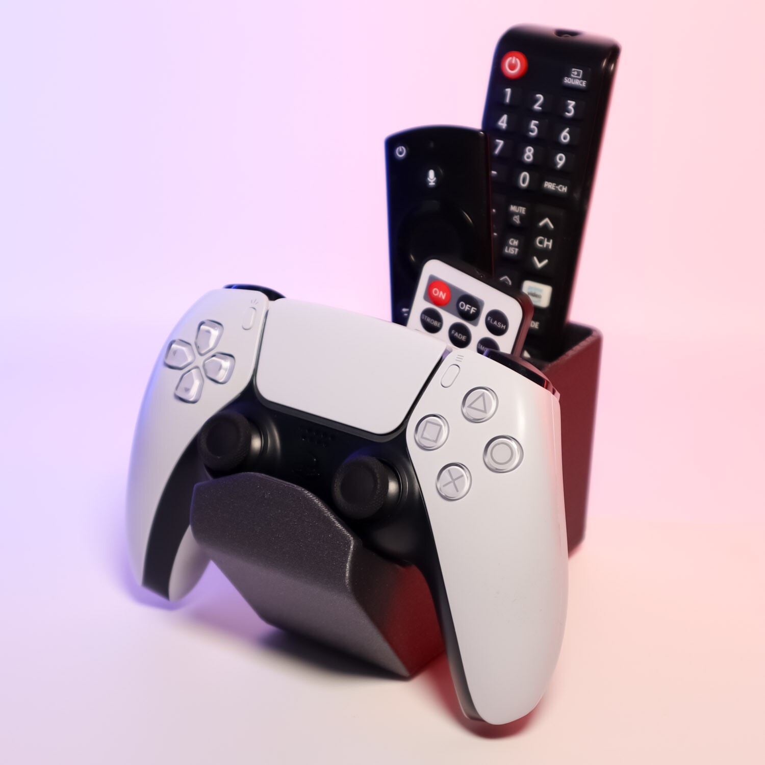 Controller Stand Remote Organizer Compact Storage Small Gaming Accessory