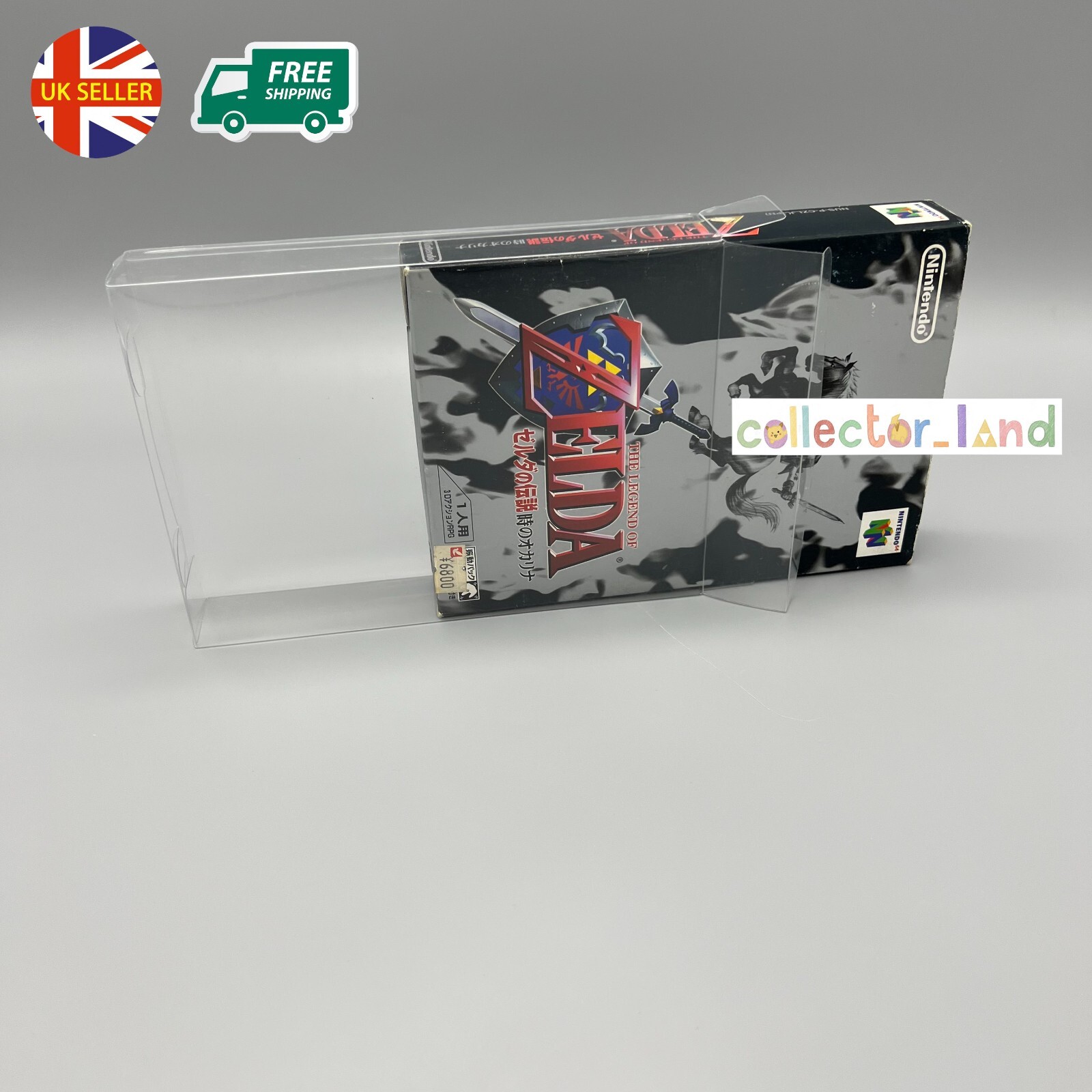 Japanese N64 Game Box Protector Nintendo 64 Display Case NTSC JP Cartridge Mario