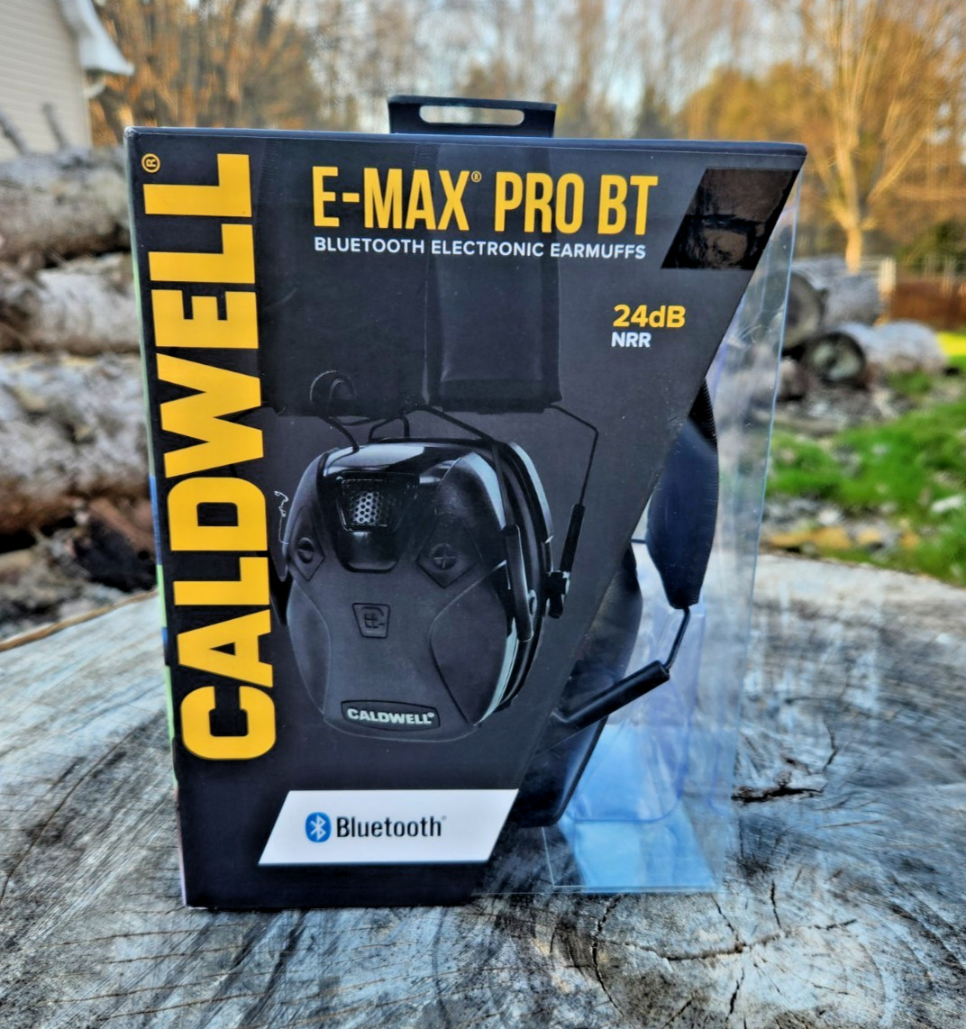 Caldwell E-Max Pro BT 24NRR Bluetooth Electronic Low Profile Shooting Earmuffs