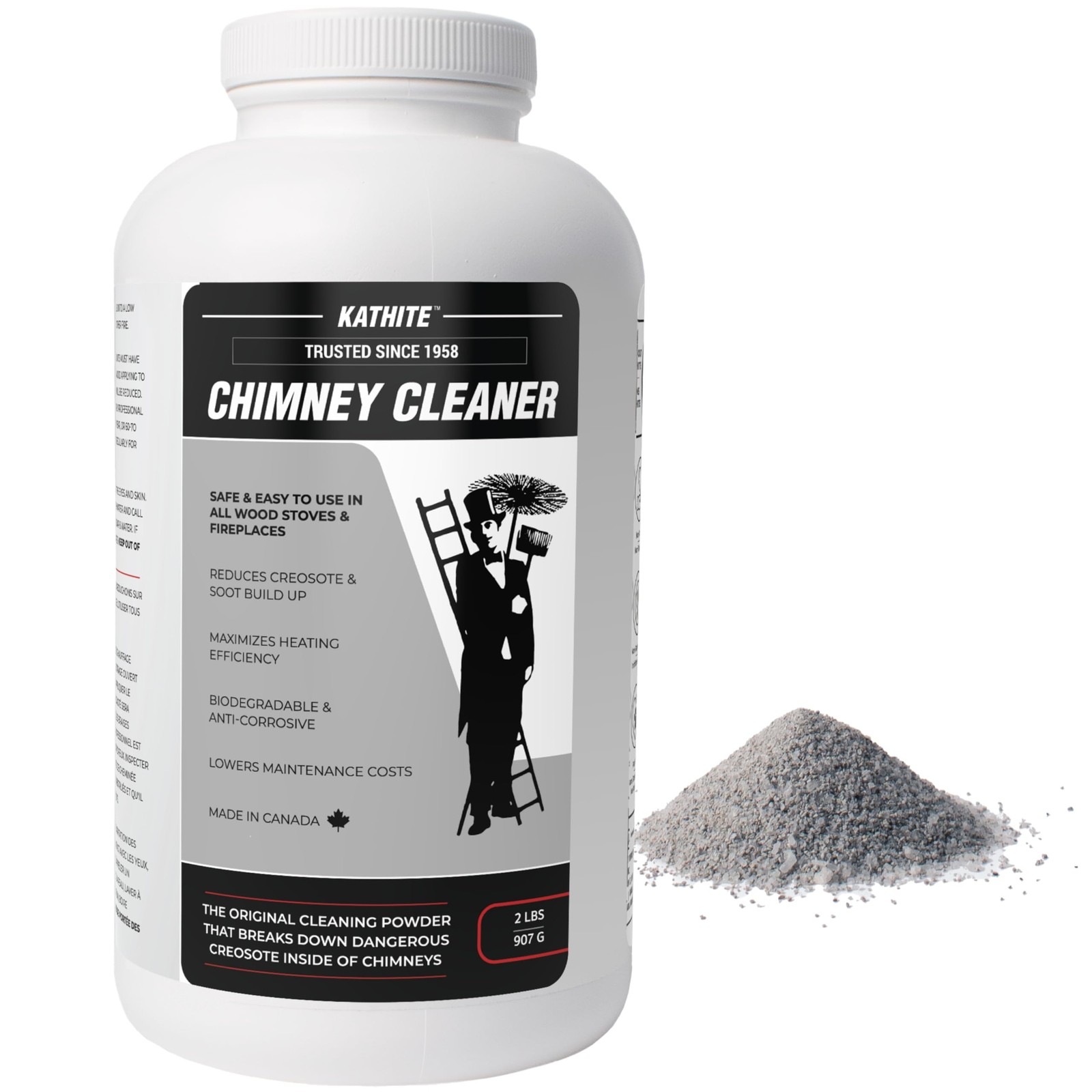 Fireplace Chimney Cleaner Powder Creosote Remover for Wood Stoves 2LB