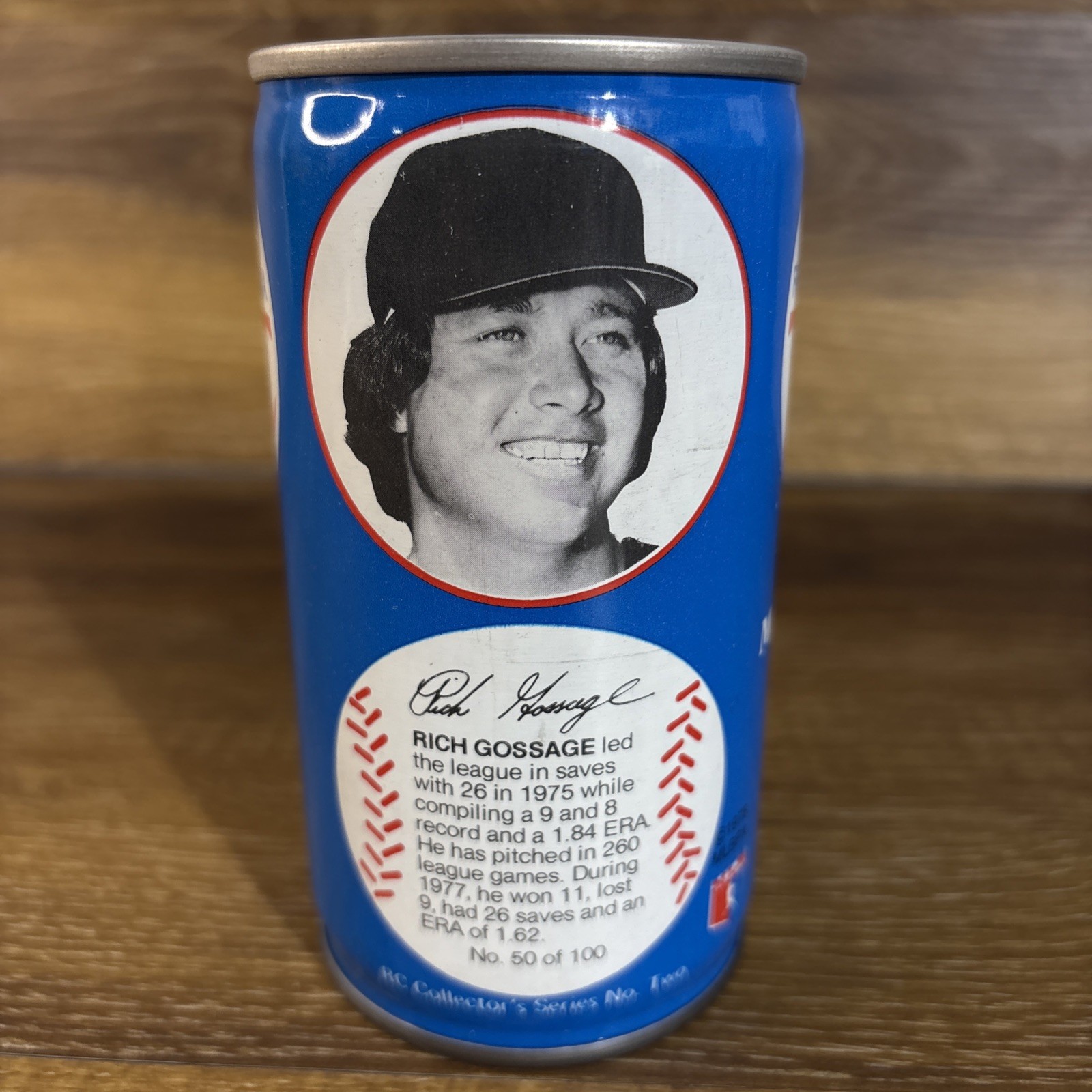 1978 Royal Crown RC Cola Baseball Collectors Series 2 Rich Gossage # 50 of 100