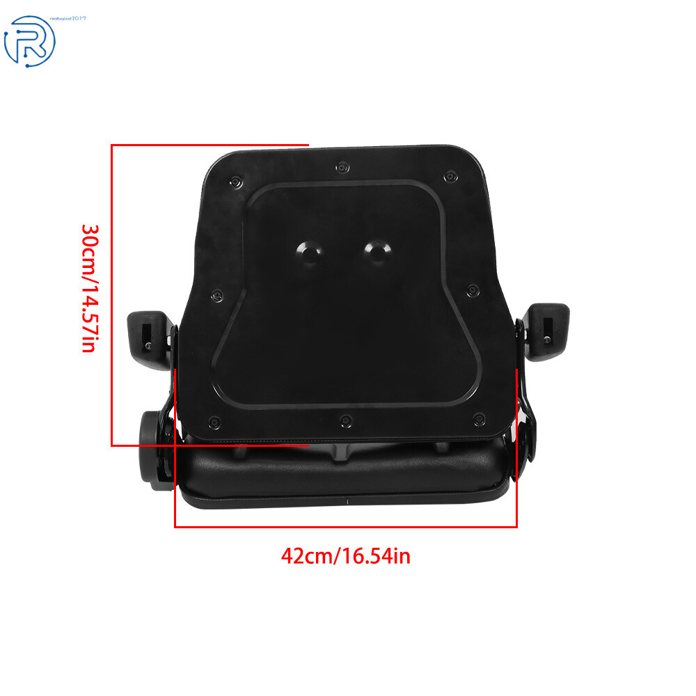 Tractor Seat Adjustable Back & Seatbelt, Armrest and Slide Universal Forklift