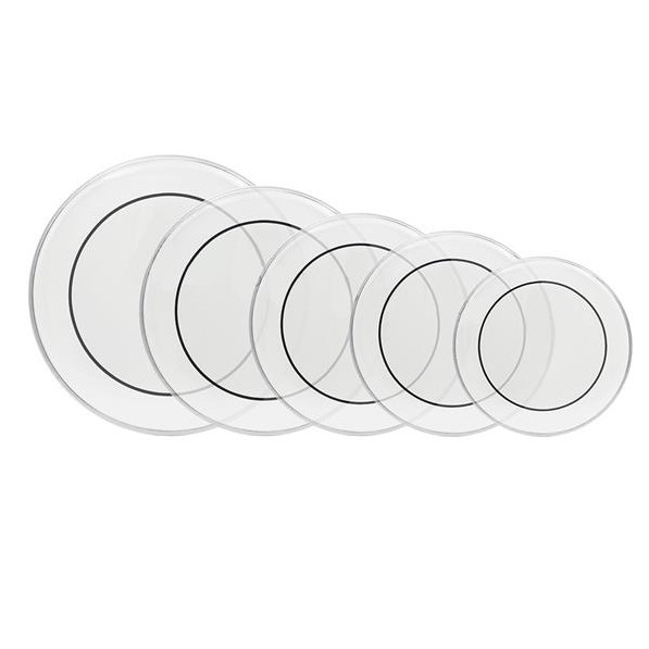 5pcs Clear Drum Head Set 12/13/14/16/22 inch Standard Drumhead Pack Replacement