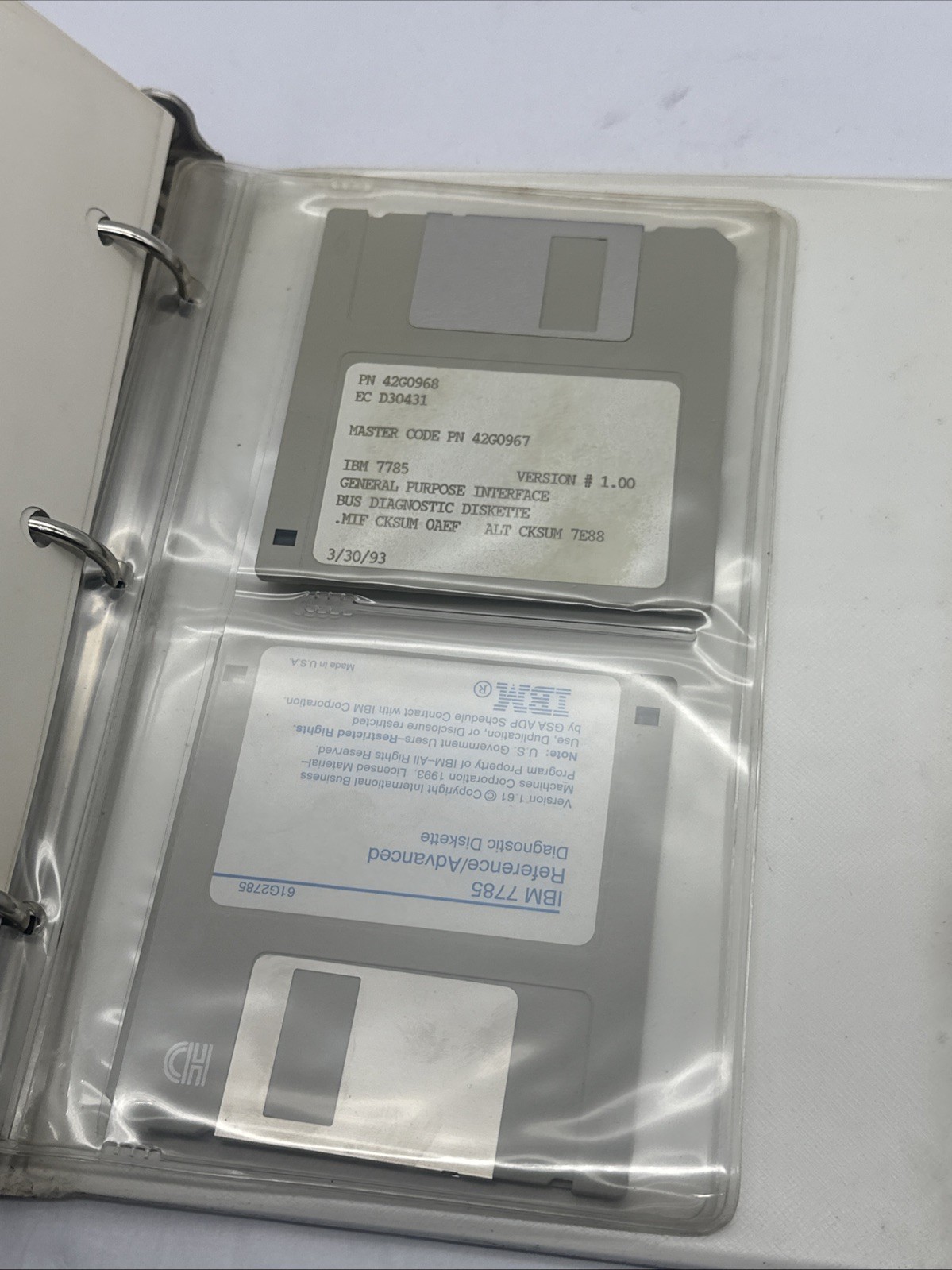 RARE IBM 7785 BASIC Manual + Floppy Disks General Info Manual Mopar Diagnostic
