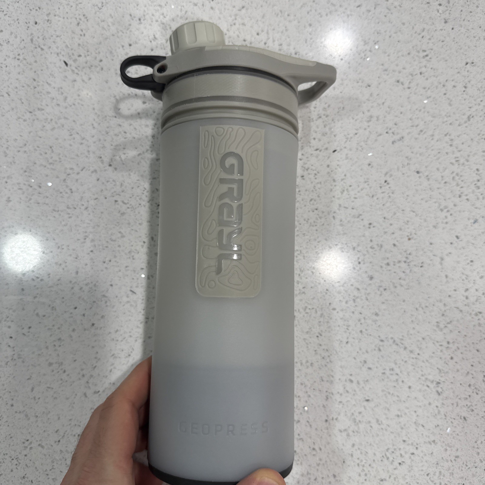 Grayl GeoPress Water Filter and Purifier Bottle - 24 fl. oz, Covert Edition